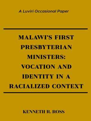 cover image of Malawi's First Presbyterian Ministers